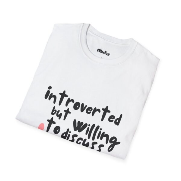 Introverted But Willing To Discuss Dogs – Unisex T-Shirt - Image 4